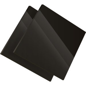 Découpe de Plaque Plexiglass Opaque Noir Brillant 203x82.3cm | 5 mm