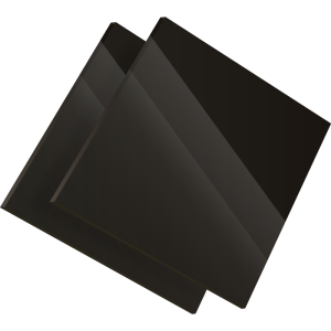 PMMA Coulé Noir Opaque Altuglas® 101 48000 - 4 mm