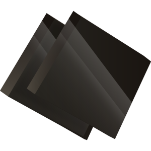PMMA Coulé Noir Opaque Altuglas® 101 48000 - 20mm