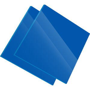 Plexiglass Coulé Bleu Diffusant Altuglas® 100 23008 - 3mm