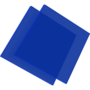 PMMA Coulé Bleu Transparent Altuglas® 100 13000 - 3mm Plexiglas