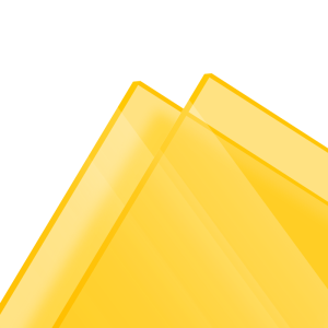Plexiglass jaune Fluo 1112 Transparent Setacryl® - 3mm