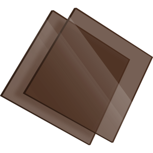 PMMA Coulé Fumé Bronze Foncé Transparent Altuglas® 100 16032 - 6mm