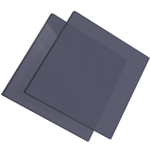 Plexiglass Coulé 1 Face Mat Black & White Altuglas® 126 28000 - 3mm