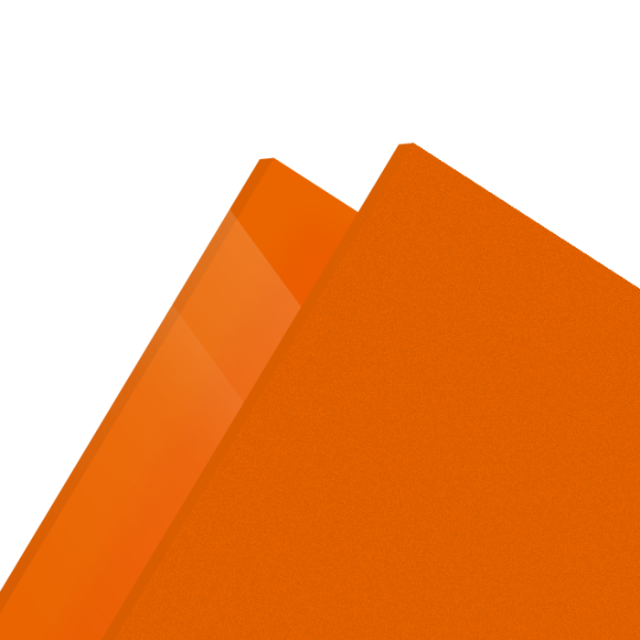 PMMA Coulé LED Orange Altuglas® 121 25050 - 3mm