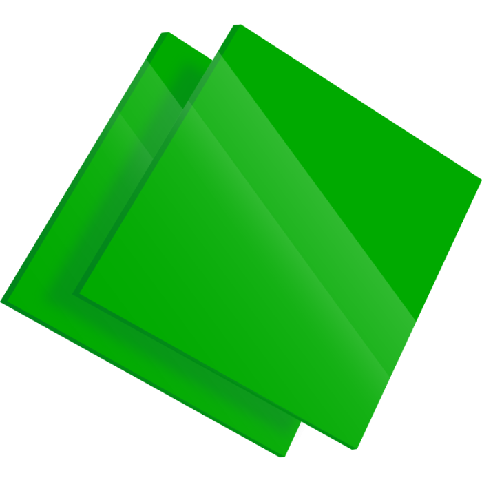 Plexiglass Vert Diffusant Altuglas® 3mm - Haute Résistance