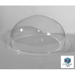 Demi-bulle Altuglas Plexiglas Setacryl Incolore Diamètre extérieur 250mm avec collerette