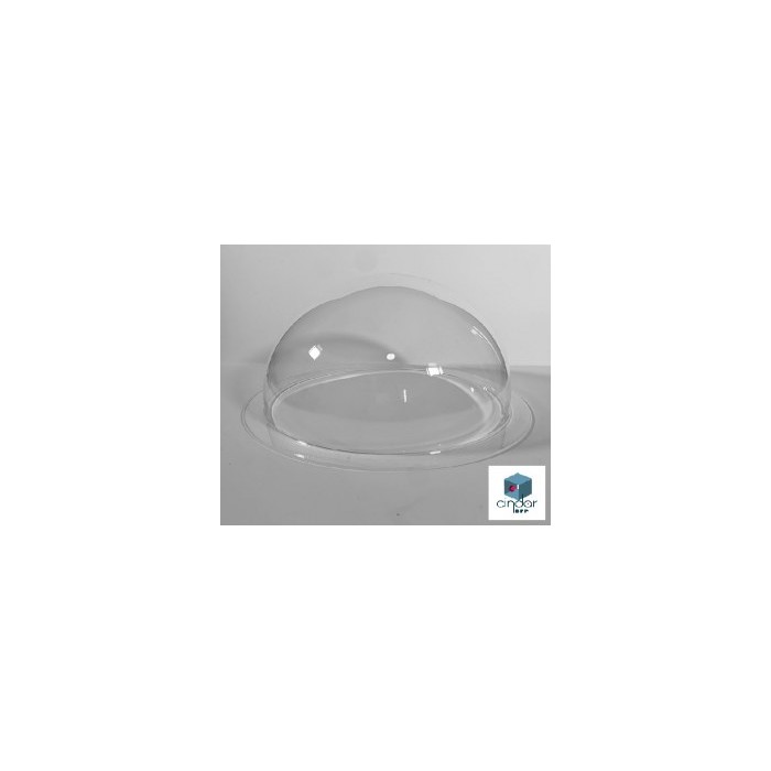 Demi-bulle Altuglas Plexiglas Setacryl Incolore diamètre extérieur 150mm avec collerette