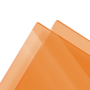 PMMA Coulé Orange Transparent Altuglas® 100 15000 - 3mm