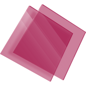 PMMA Coulé Rose Transparent Setacryl® 1232 - 3mm