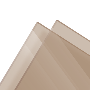 PMMA Coulé Fumé Bronze Clair Transparent Altuglas® 100 16036 - 8mm