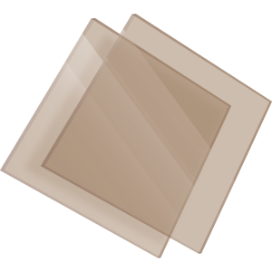 PMMA Coulé Fumé Bronze Clair Transparent Altuglas® 100 16036 - 8mm