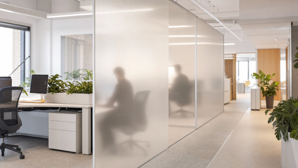 Pourquoi le plexiglass dépoli transforme les espaces professionnels modernes en 2026 ?
