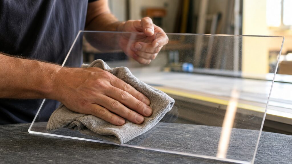 Acrylglas richtig reinigen – Kratzer, Schlieren und Materialschäden vermeiden