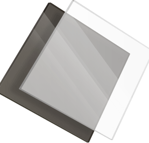Plaque plexiglass 4 mm. Feuille de verre acrylique. Plexi transparent.  Verre synthétique. Plaque PMMA XT. Plexiglass extrudé - 10 x 10 cm -  Épaisseur